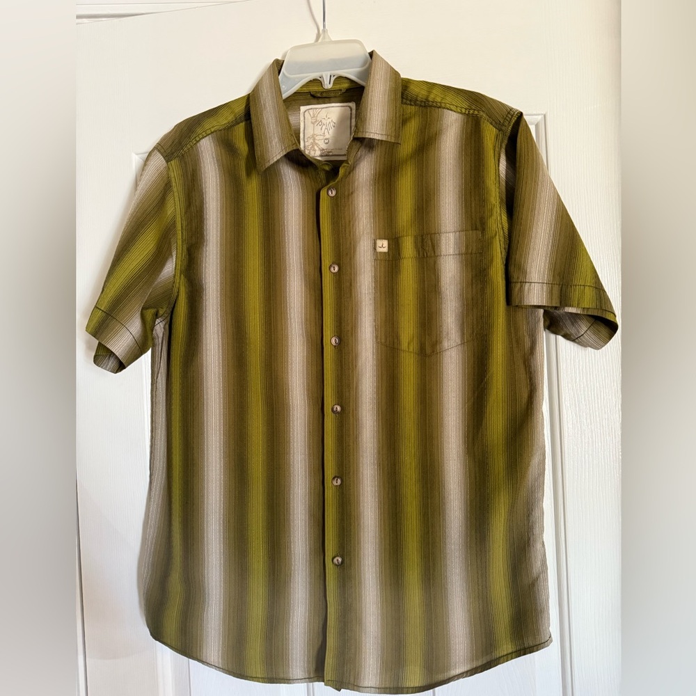 Prana Button Up Shirt Men’s M. Short Sleeve
